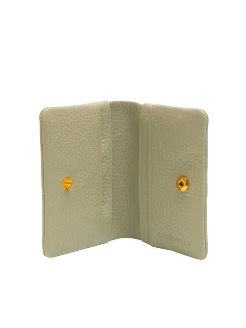 SOFTY Portacarte in pelle martellata celadon green - Portafogli Donna