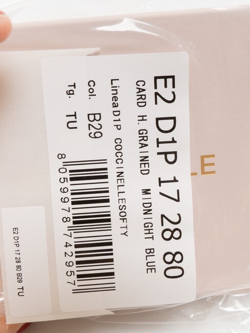 SOFTY Portacarte in pelle martellata midnight blue - Portafogli Donna