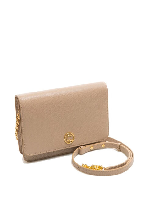 TULIP Borsa in pelle martellata con flap  powder pink - Borse Donna