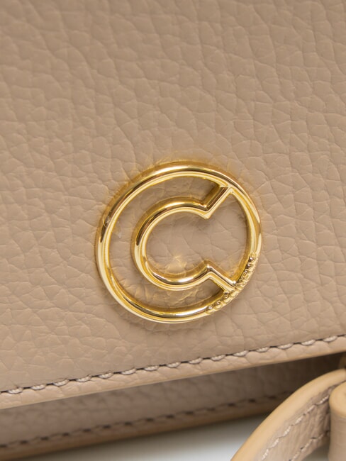 TULIP Borsa in pelle martellata con flap  powder pink - Borse Donna