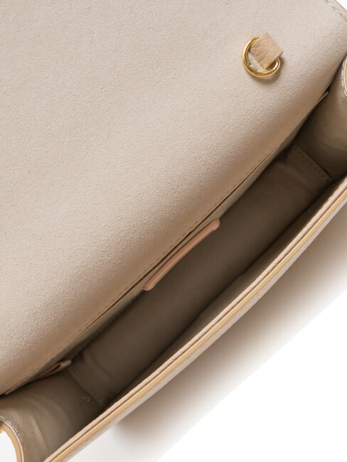 TULIP Borsa in pelle martellata con flap  powder pink - Borse Donna