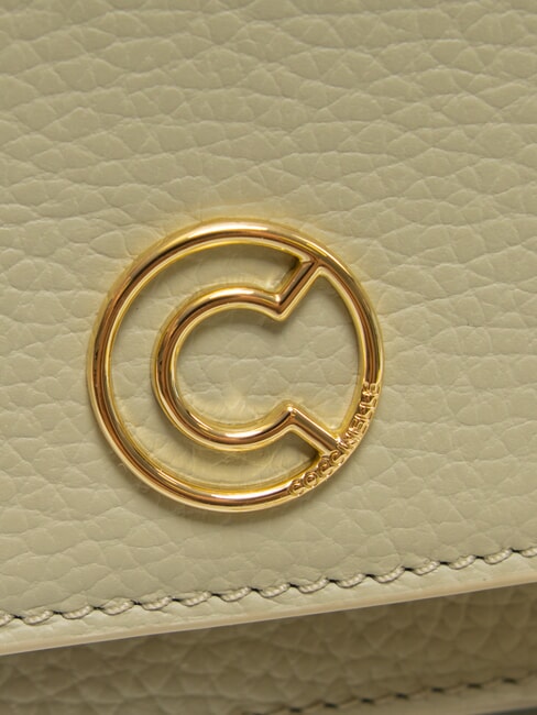 TULIP Borsa in pelle martellata con flap  celadon green - Borse Donna