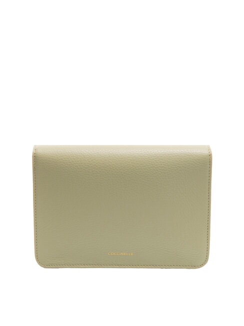 TULIP Borsa in pelle martellata con flap  celadon green - Borse Donna