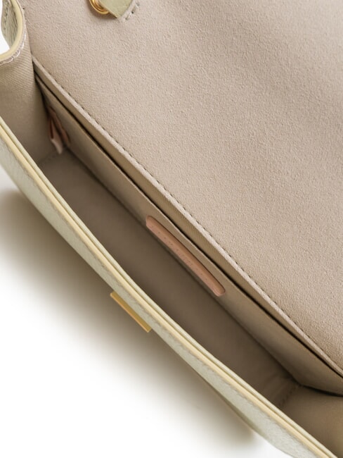 TULIP Borsa in pelle martellata con flap  celadon green - Borse Donna