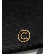 COCCINELLE TULIP Borsa in pelle martellata con flap  Nero - Borse Donna - 5