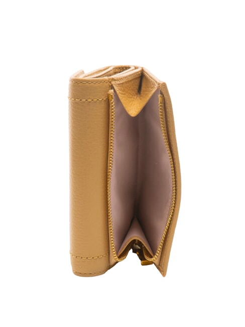 TALEA Portafoglio medio in pelle martellata fresh beige - Portafogli Donna