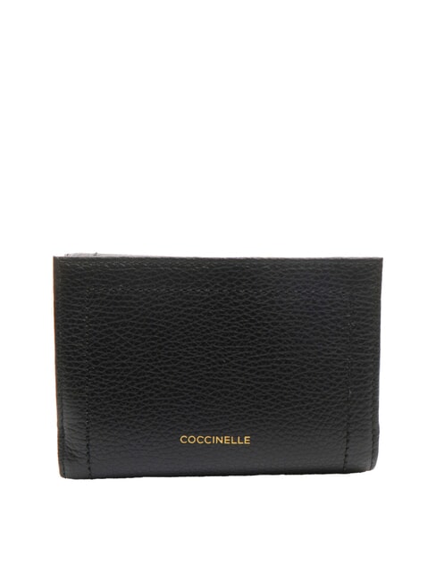 TALEA Portafoglio medio in pelle martellata Nero - Portafogli Donna