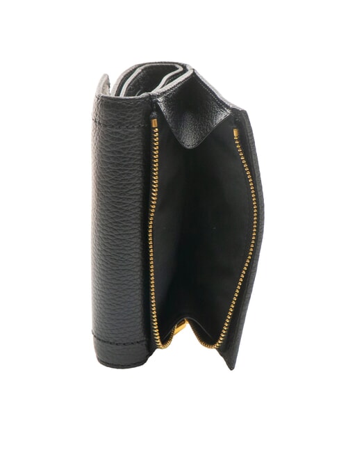 TALEA Portafoglio medio in pelle martellata Nero - Portafogli Donna