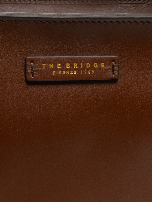 LUCIA Borsa shopping a spalla in pelle MARRONE - Borse Donna