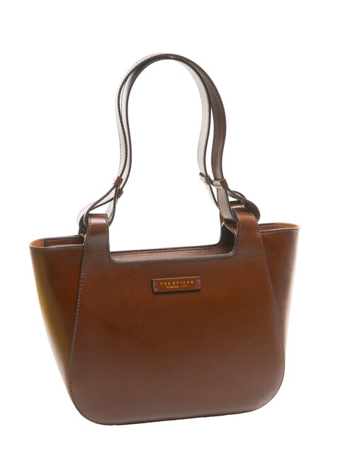 LUCIA Borsa shopping a spalla in pelle MARRONE - Borse Donna