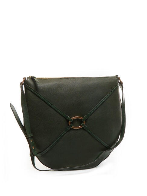 AMELIA Borsa a spalla in pelle derby green abb. oro - Borse Donna