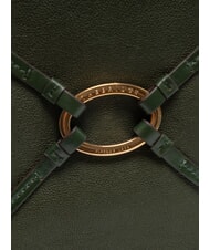 THE BRIDGE AMELIA Borsa a spalla in pelle derby green abb. oro - Borse Donna - 3