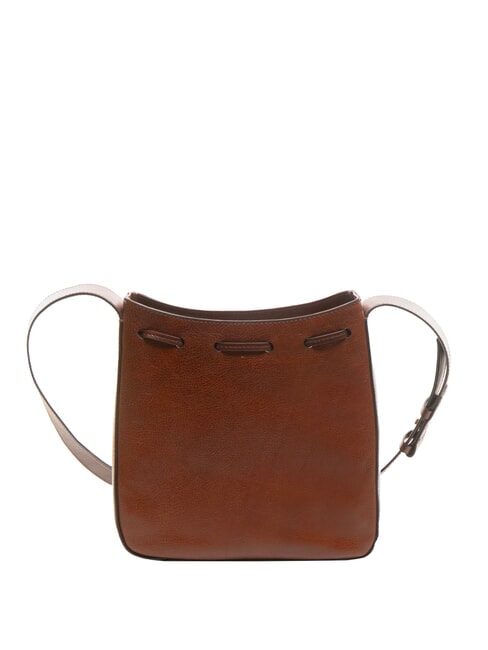 CARLOTTA Borsa in pelle a secchiello MARRONE - Borse Donna