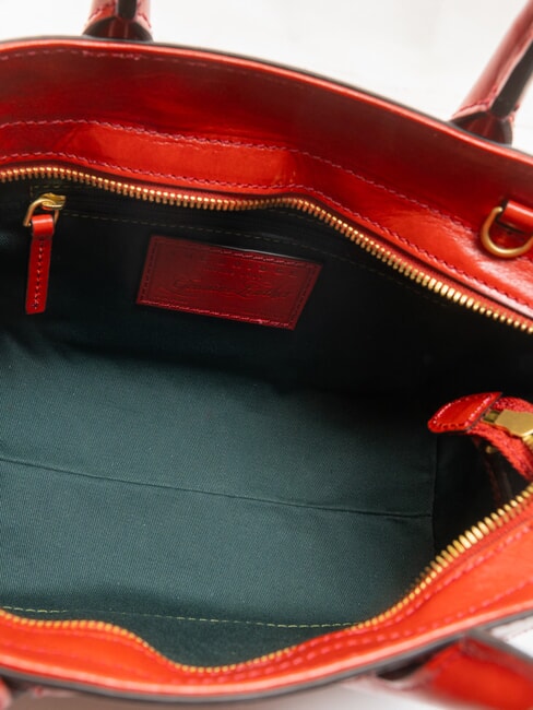 FIONA Borsa tote in pelle con tracolla flamenco abb. oro - Borse Donna