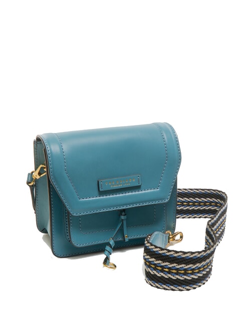 ELBA Borsa in pelle con flap a tracolla ocean blue ykk 370 - Borse Donna