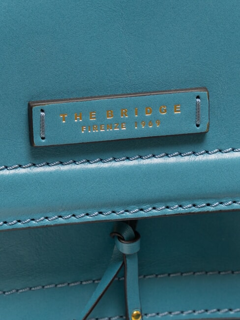 ELBA Borsa in pelle con flap a tracolla ocean blue ykk 370 - Borse Donna