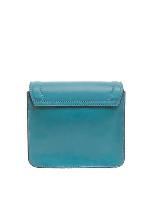 ELBA Borsa in pelle con flap a tracolla ocean blue ykk 370 - Borse Donna