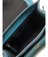 THE BRIDGE ELBA Borsa in pelle con flap a tracolla ocean blue ykk 370 - Borse Donna - 5