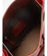 THE BRIDGE CARLOTTA Borsa a secchiello a tracolla ciliegia/oro - Borse Donna - 5