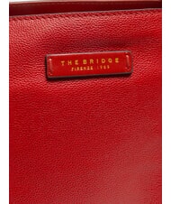 THE BRIDGE CARLOTTA Borsa shopping a spalla in pelle ciliegia/oro - Borse Donna - 3