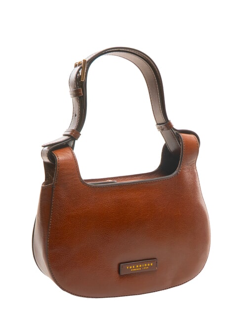 LUCIA Borsa piccola in pelle a spalla MARRONE - Borse Donna
