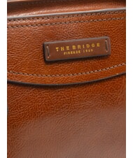 THE BRIDGE ANGELA Borsa shopping a spalla in pelle MARRONE - Borse Donna - 3