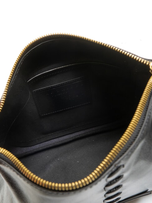 FEBE Beauty in pelle con intrecci Nero Oro - Beauty Case