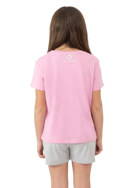 GRIGES Set t-shirt e bermuda pink/grey melange - Tute bambini