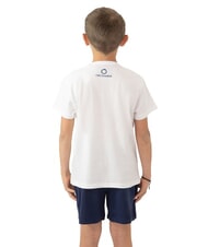TRUSSARDI TOMMES Set t-shirt e bermuda white/sea blue - Tute bambini - 3