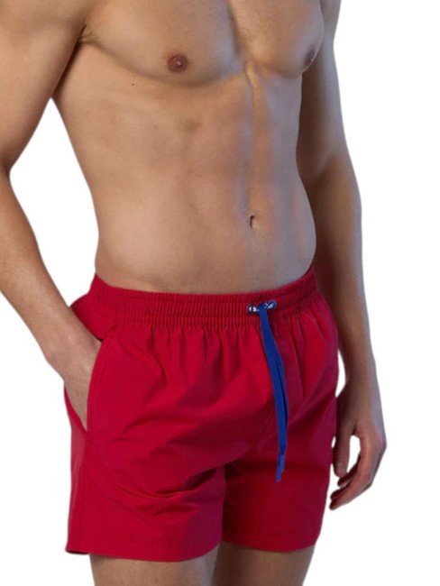 VOLLEY Costume boxer con logo red - Costumi da bagno Uomo