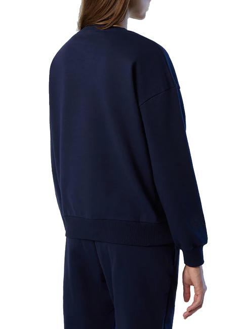 WE ALL HAVE A CHOICE Felpa in cotone navy blue - Felpe Donna
