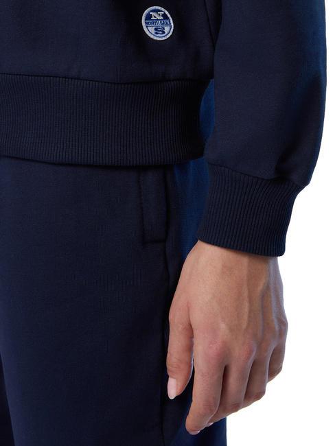 WE ALL HAVE A CHOICE Felpa in cotone navy blue - Felpe Donna