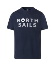NORTH SAILS LINE PRINT T-shirt in cotone maxi stampa navy blue - T-shirt Uomo - 4