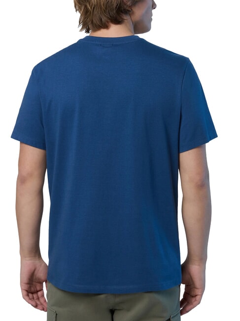 LINE PRINT T-shirt in cotone maxi stampa dark denim - T-shirt Uomo