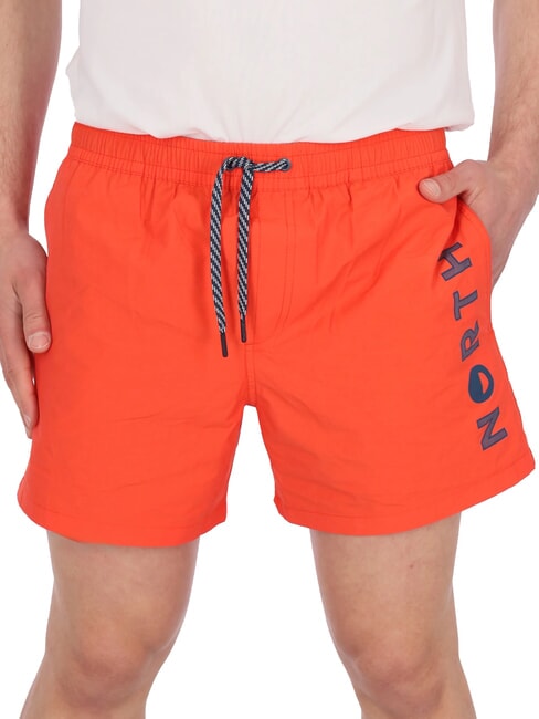 VOLLEY Costume boxer logo laterale bright orange - Costumi da bagno Uomo