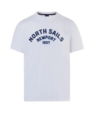 NORTH SAILS NEWPORT T-shirt in cotone logo arco white - T-shirt Uomo - 4
