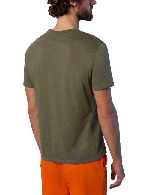 LINE PRINT T-shirt in cotone maxi stampa dusty olive - T-shirt Uomo