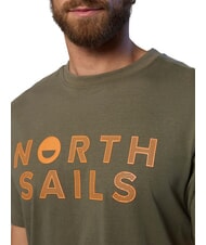 NORTH SAILS LINE PRINT T-shirt in cotone maxi stampa dusty olive - T-shirt Uomo - 3