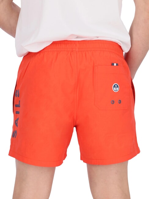 VOLLEY Costume boxer logo laterale bright orange - Costumi da bagno Uomo