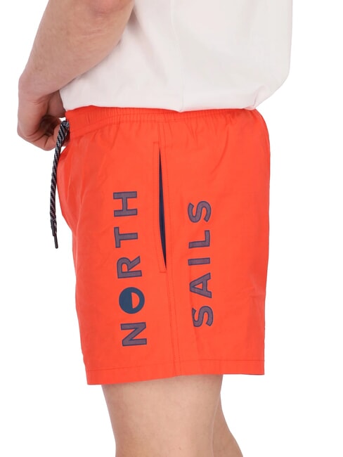 VOLLEY Costume boxer logo laterale bright orange - Costumi da bagno Uomo