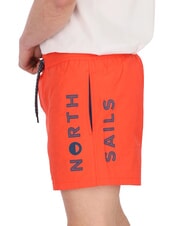 NORTH SAILS VOLLEY Costume boxer logo laterale bright orange - Costumi da bagno Uomo - 4