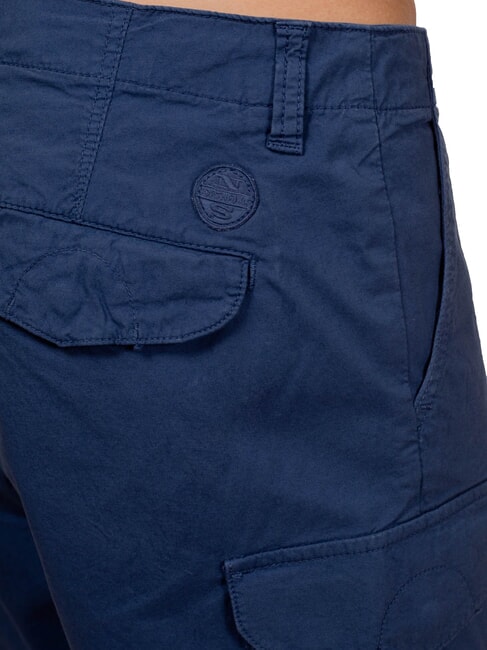 AMERICA Pantaloni corti cargo in cotone stretch dark denim - Pantaloni Uomo