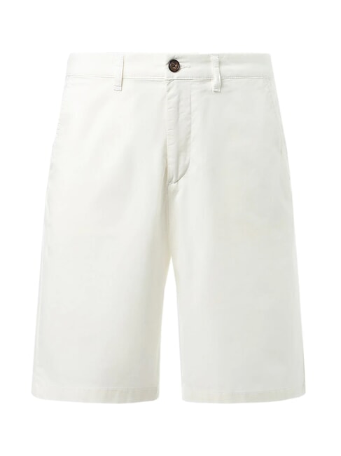 FREEDOM Pantaloni corti chino in cotone stretch white - Pantaloni Uomo