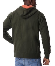 NORTH SAILS LOGO Felpa full zip con cappuccio forest green - Felpe Uomo - 3