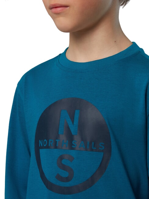 GRAPHIC KIDS Maglia manica lunga in cotone water green - T-shirt Bambino