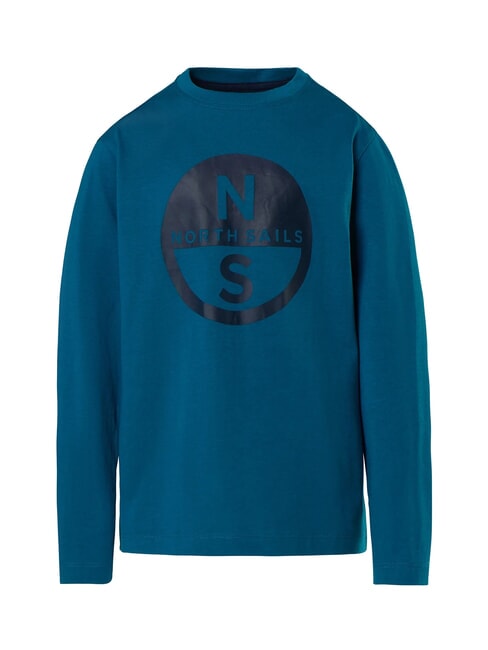 GRAPHIC KIDS Maglia manica lunga in cotone water green - T-shirt Bambino