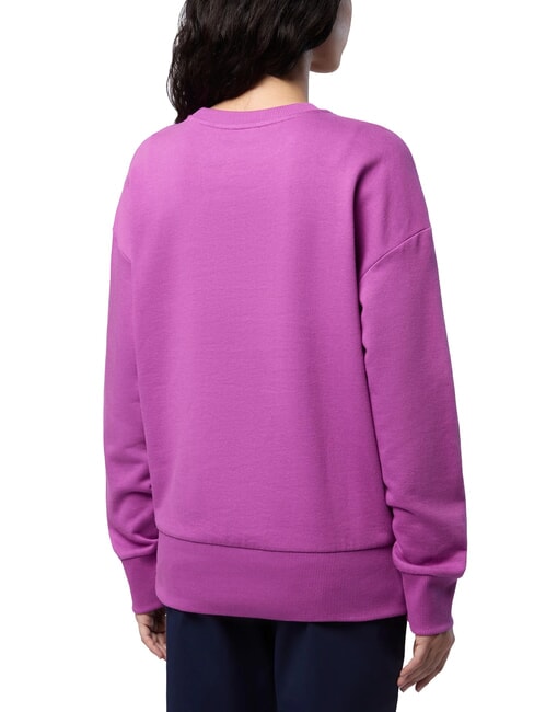 BASIC Felpa girocollo in cotone mauve - Felpe Donna