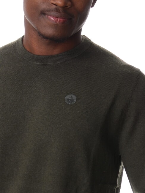 N|S Maglione a girocollo forest green - Maglie Uomo