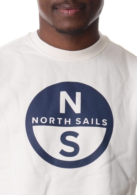 GRAPHIC Felpa girocollo in cotone marshmallow - Felpe Uomo