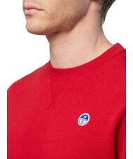 NORTH SAILS ROUND LOGO Felpa girocollo in cotone red lava - Felpe Uomo - 3